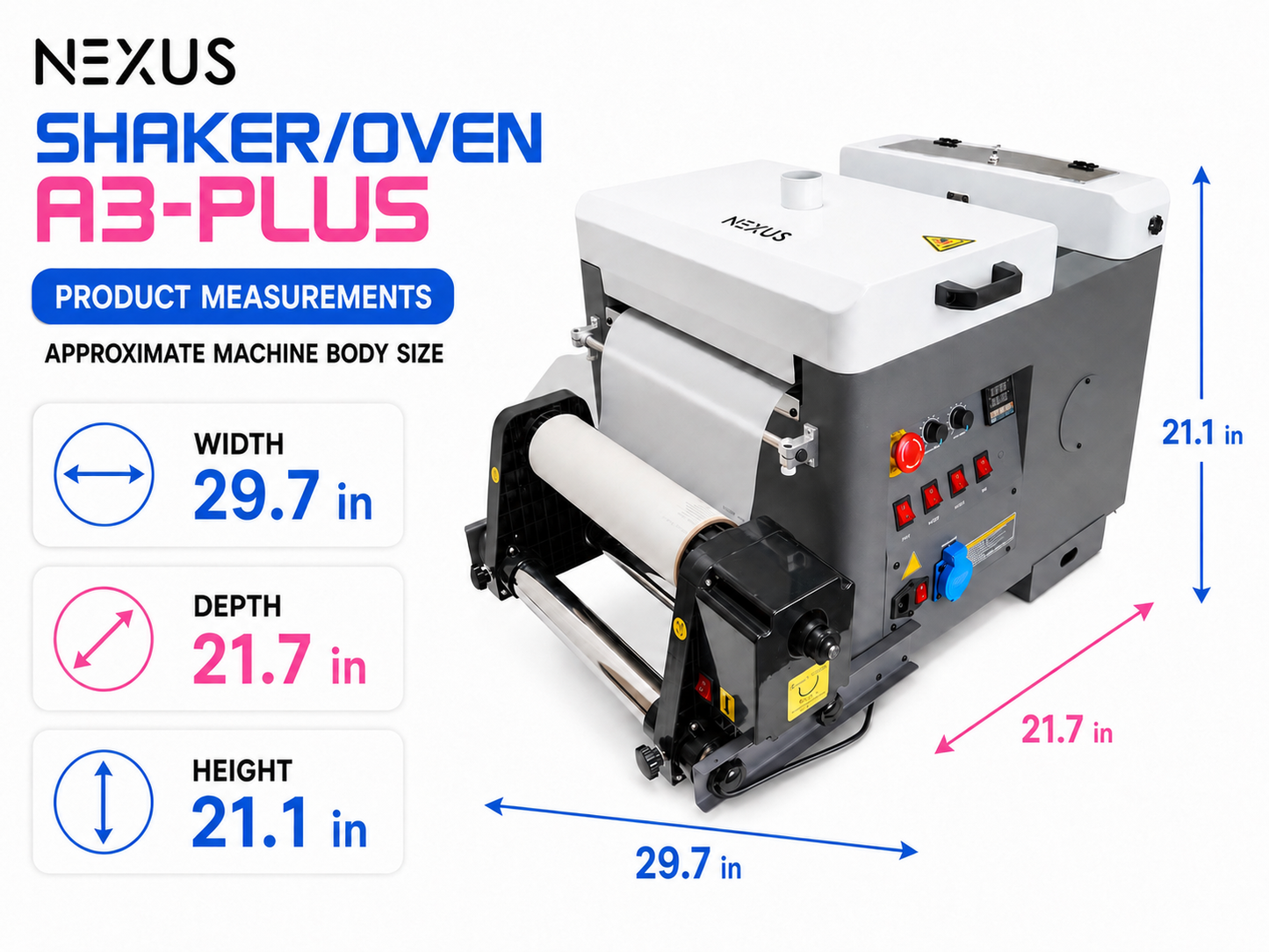 NEXUS DTF - Shaker / Oven - A3-PLUS