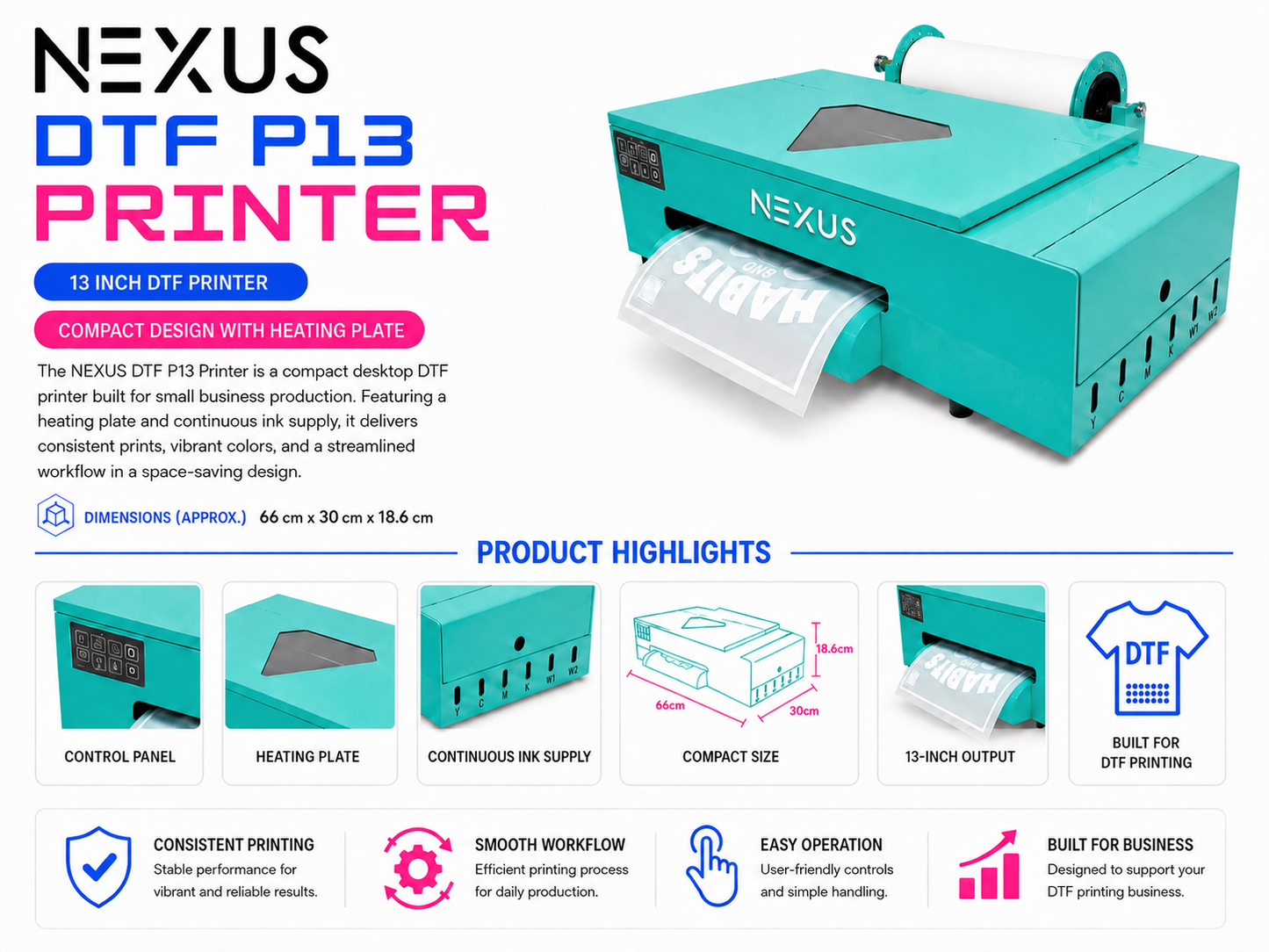 NEXUS DTF P13 Printer